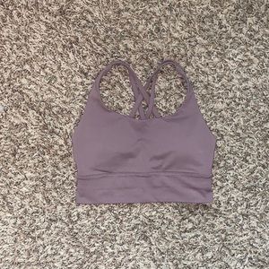 Lululemon Energy Bra Longline Misty Mocha size 4